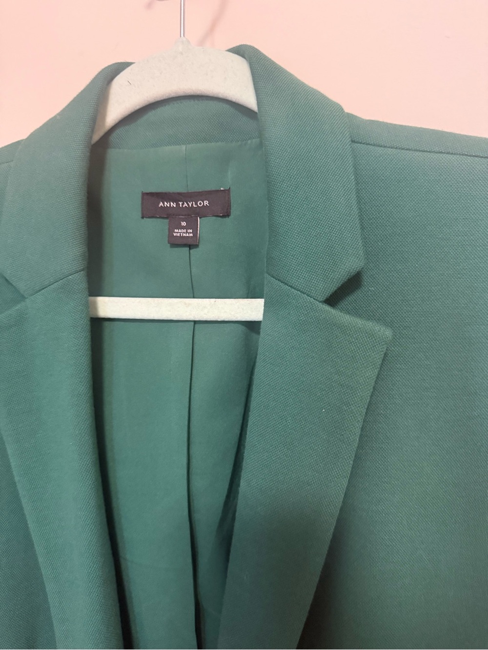 Ann Taylor Emerald Green Tailored Blazer - Picture 3 of 3